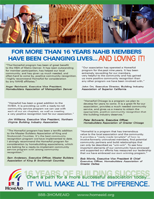 HomeAid brochure sample