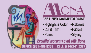 Hair Stylist Business Card Front Design